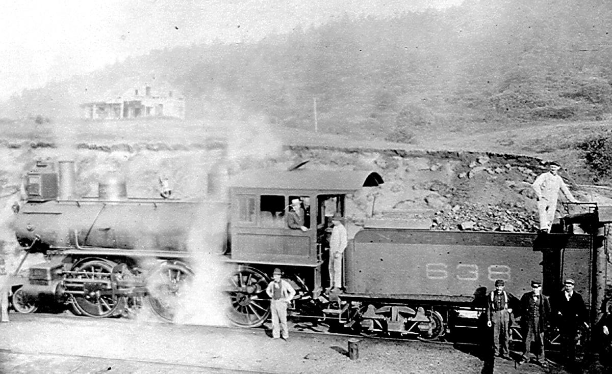 1892 Photo of the Mohawk & Malone Railroad at Fulton Chain